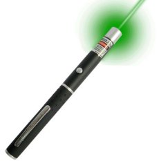 Laser Green 5 in 1 Star Beam Laser Pointer Pen 5MW - Black
