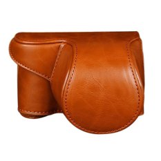 Leather Camera Bag Case Cover Pouch for Sony A5000 A5100 NEX 3N (Brown)- Intl