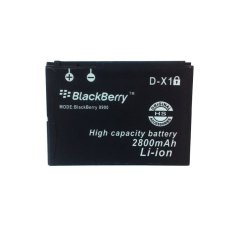Li-ion Baterai Blackberry Double Power 2800Mah For D-X1 Curve 8900 Storm 9500 - Hitam