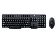 Logitech KB K120 + MS B100 - Hitam