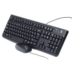 Logitech Keyboard Dan Mouse - MK120 - Hitam