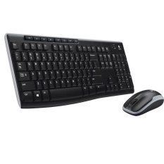 Logitech Keyboard Dan Mouse MK270 Wireless - Hitam