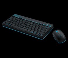 Logitech keyboard mouse wireless Mk240 - Hitam