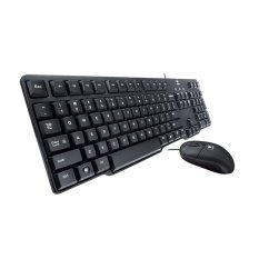 Logitech Keyboard PS2 + Mouse USB Original MK100 - Hitam