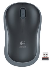 Logitech M185 Wireless Mouse - Abu-Abu
