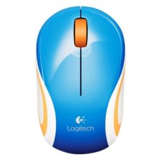 Logitech M187 Mouse Mini Nirkabel - Biru