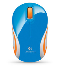 Logitech M187 Wireless Mini Mouse - Biru