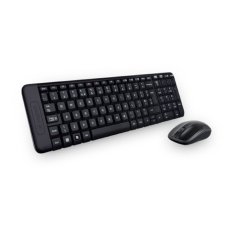 Logitech MK 220 Logitech Wireless Combo Keyboard & Mouse - Hitam