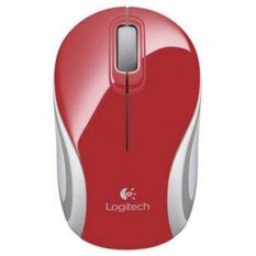 Logitech Mouse Wireless M187 - Merah