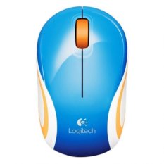 Logitech Wireless Mini Mouse M187 - Biru