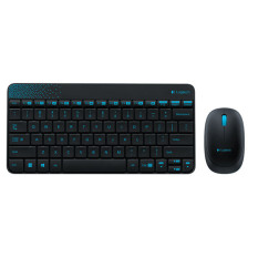 Logitech Wireless MK240 Combo Keyboard + Mouse - Hitam