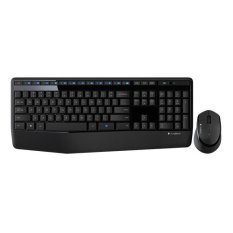 Logitech Wireless MK345 Combo Keyboard + Mouse - Hitam