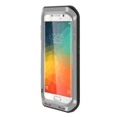 Love Mei Powerful Bumper Case untuk Samsung Galaxy S6 Edge Plus / S6 Edge+ - Silver
