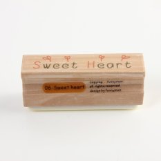 Love Phrase Wooden Rubber Stamp Made Card Letter Gifts Scrapbooking Decorating - Intl