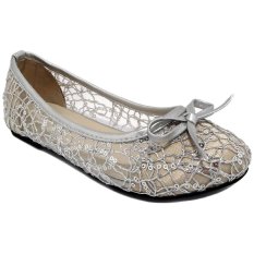 Lunetta Sepatu Anak Flat Shoes jaring (Silver)
