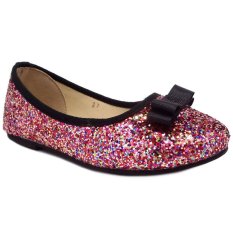 Lunetta Sepatu Anak Perempuan Glitter Pita Elegan - Fuchsia