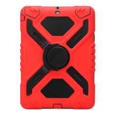 Luxury Silicone Rubber Armor Back Cover Heavy Duty Shockproof Protective Hard Case For Apple iPad mini 2(Red) - Intl