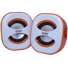 M-Tech Speaker Komputer Portable Speaker Laptop MT07 - Oranye