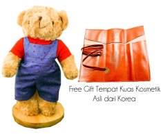 Maru Cute Teddy Bear + Farmer Blue