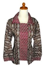 Mayura Batik Blouse Batik Lengan Panjang Aise - Coklat