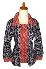 Mayura Batik Blouse Batik Lengan Panjang Aise - Ungu
