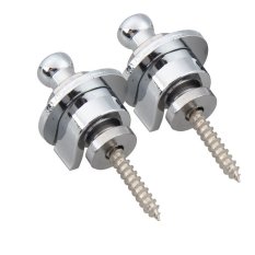 MEGA Chrome Guitar Bass Strap Locks for Fender Gibson (Intl)
