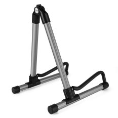 MEGA Folding Electric Acoustic Bass Guitar Stand A Frame Floor Rack Gray (Intl)