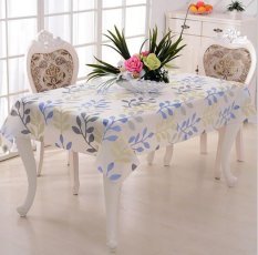Mega Home - Taplak Meja Anti Air Motif Purple LEAVES bahan PEVA