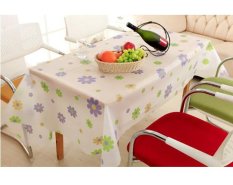 Mega Home - Taplak Meja Anti Air Motif Purpleflower bahan PEVA