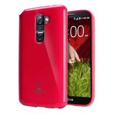 Mercury Jelly TPU Soft Case LG G2 Casing Cover - Pink Tua