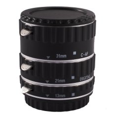 Metal Mount Auto Focus AF Macro Extension 13mm Tube +21mm Tube+31mm Tube for Canon EOS EF EF-S 1D X 60D 7D 6D 5D Mark III (Silver) - Intl