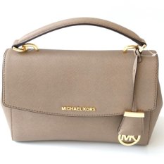 Michael Kors Ava Small Saffiano Leather Satchel - Dark Dune