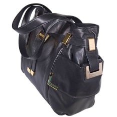 Michael Kors Beverly Large Leather Drawstring Satchel Black IFS000127736 (Intl)