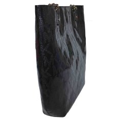 Michael Kors Black Mk Mirror Metallic Jet Set Ns Chain Tote Shoulder Bag Handbag Purse IFS000127738 (Intl)