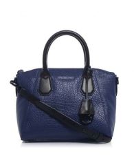 Michael Kors Campbell Large Satchel/ Shoulder Bag Navy