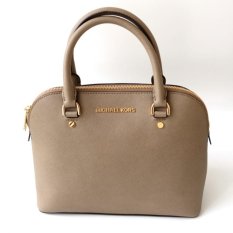 Michael Kors Cindy Dome Medium Satchel - Dark Dune
