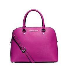 Michael Kors Cindy Large Saffiano Leather Satchel FUSCHIA I20RVXJ1K7L (Intl)