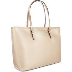 Michael Kors Gold Medium Jet Set Saffiano Leather Tote Bag New IVQ7DK3VWRW (Intl)