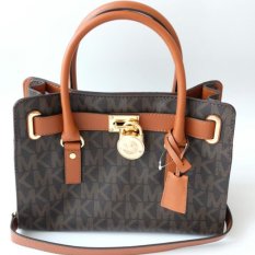Michael Kors Hamilton East West Medium Satchel - Signature Brown
