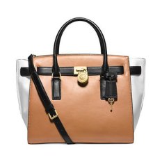 Michael Kors Hamilton Large Traveler Suntnwhiteblack IFS000174046 (Intl)
