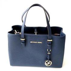 Michael Kors Jet Set East West Medium Tote - Navy