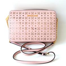 Michael Kors Jet Set East West Perforated Large Crossbody (Ballet)