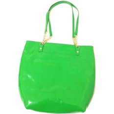 Michael Kors Patent Leather Jet Set Ns Chain Tote Handbag Bag Purse Palm Green IFS00068971 (Intl)