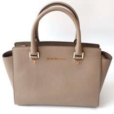 Michael Kors Selma Medium Satchel - Dark Dune