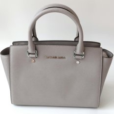 Michael Kors Selma Medium Satchel - Pearl Grey
