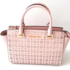 Michael Kors Selma Perforated Medium Satchel (Ballet)