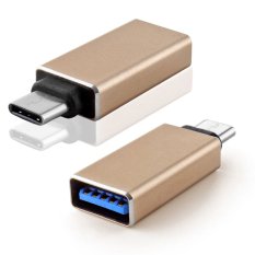Miimall 3.1 USB Type-C USB-C Male to USB 3.0 hub Type-A USB-A Female (Gold) - INTL