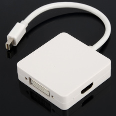 Mini DisplayPort Thunderbolt to DVI VGA HDMI Adapter cable3 in1 for MacBook - Intl