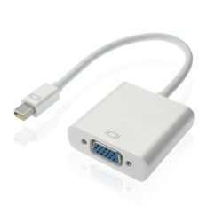 Mini DP Displayport Display Port to VGA Cable Adapter for Apple Macbook Pro Air iMac Mac Mini Adapter Cable (White) (Intl)