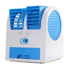 Mini Fan USB Air Conditioning Portable 2 Fan - Biru